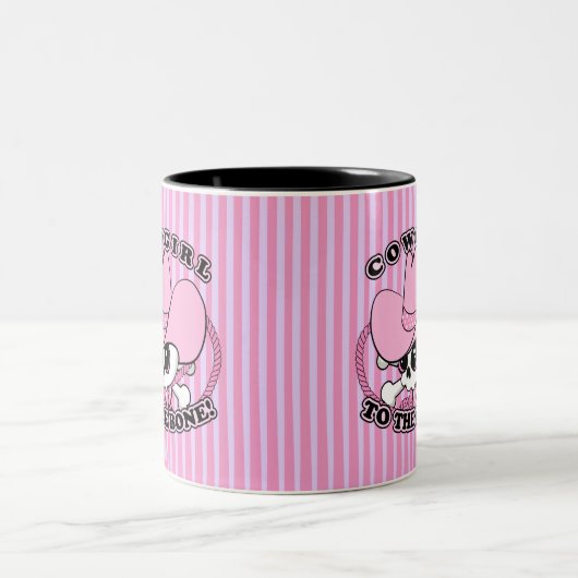 Cowgirl Skull Tweekleurige Koffiemok (Center)