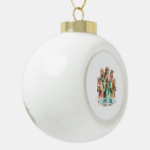 Cowgirl Social Club Western Horse Keramische Bal Ornament (Links)