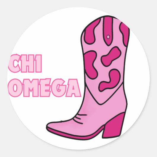 Cowgirl Sorority Sticker Chi O (Voorkant)