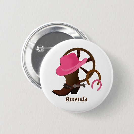 Cowgirl Specialized Ronde Button 5,7 Cm (Voorkant /achterkant)