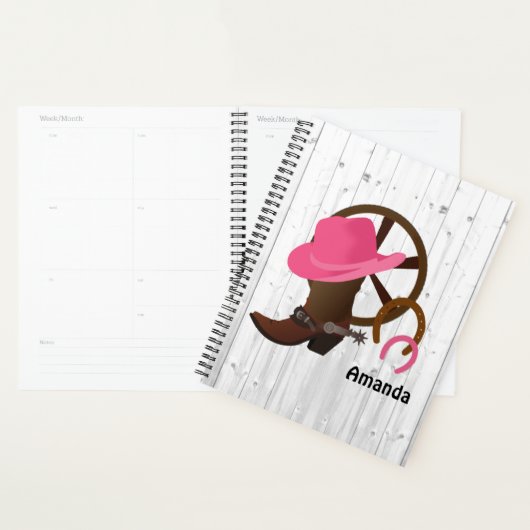 Cowgirl Specialized Rustic Planner (Display)