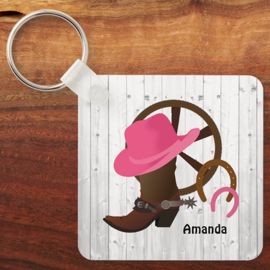 Cowgirl Specialized Rustic Sleutelhanger (Voorkant)