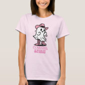 Cowgirl Spirit Halloween Schattige Western Ghost S T-shirt (Voorkant)