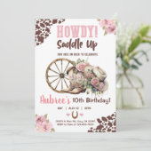 Cowgirl, spring erop, hoi, uitnodiging voor meisje (Staand voorkant)