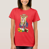 Cowgirl Sugar Skull T-shirt (Voorkant)