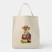 Cowgirl Sugar Skull Tote Bag (Achterkant)