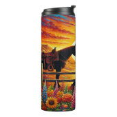 Cowgirl Summer - Sunset, Sass en zuidelijke charme Thermosbeker (Gedraaid links)