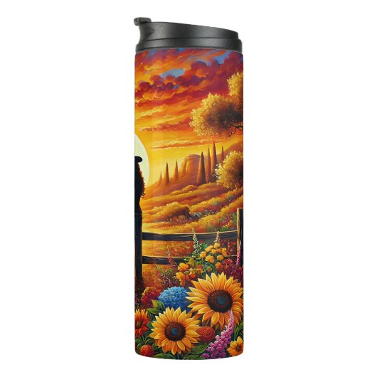 Cowgirl Summer - Sunset, Sass en zuidelijke charme Thermosbeker (Geroteerd rechts)
