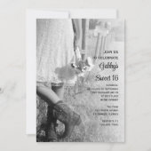 Cowgirl Sunflower Country Sweet 16 Birthday Party Kaart (Voorkant)