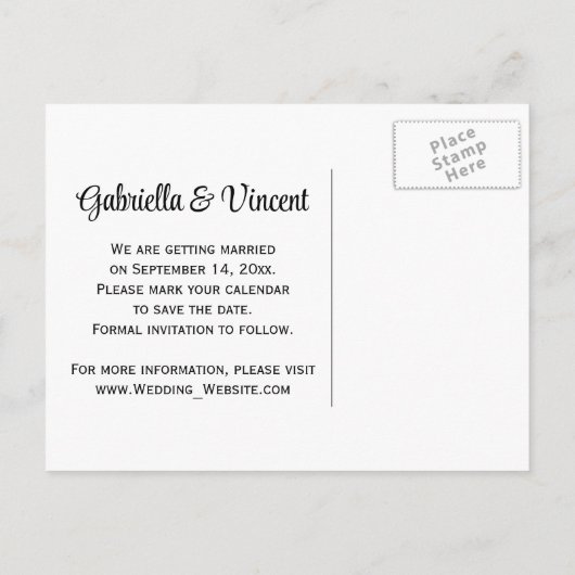 Cowgirl Sunflower Country Weddenschap Save the Dat Aankondigingskaart (Achterkant)