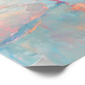 Cowgirl Sunset Beach Schilderij Print (Hoek)