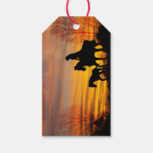 Cowgirl Sunset Horseback Ride Gift Label Cadeaulabel (Achterkant)