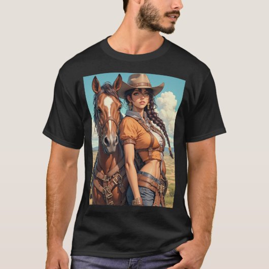 cowgirl t-shirt (Voorkant)