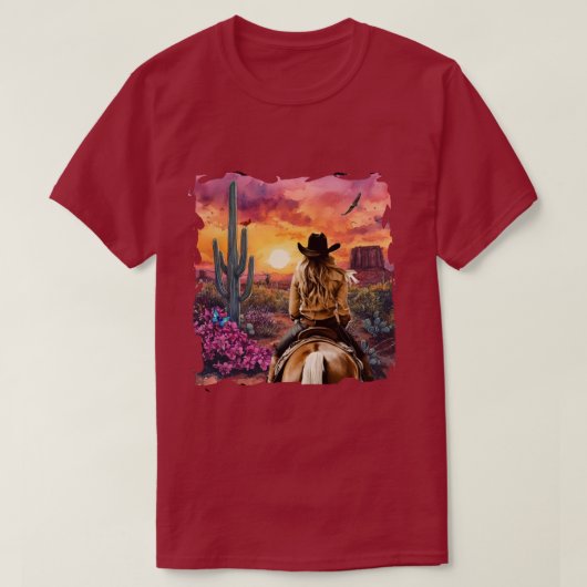 Cowgirl  t-shirt (Design voorkant)