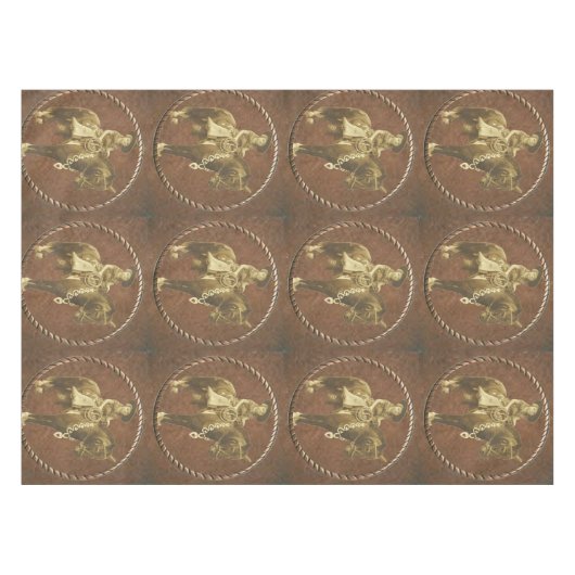  Cowgirl Tafelkleed (Voorkant (Horizontaal))