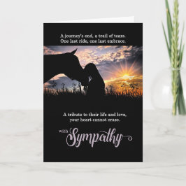 Cowgirl Tender Moment Pet Sympathiekaart Kaart