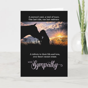 Cowgirl Tender Moment Pet Sympathiekaart Kaart