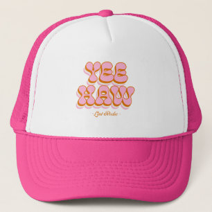 Cowgirl thema bachelorette party trucker hoed pet