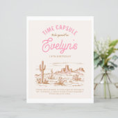 Cowgirl tijd capsule teken | Western feest voor me (Staand voorkant)