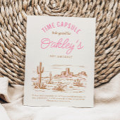 Cowgirl tijd capsule teken | Western feest voor me