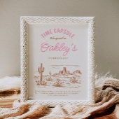 Cowgirl tijd capsule teken | Western feest voor me