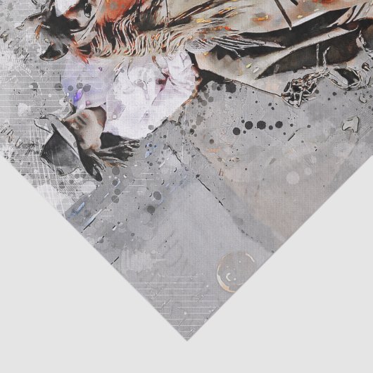 Cowgirl Tissuepapier (Detail)