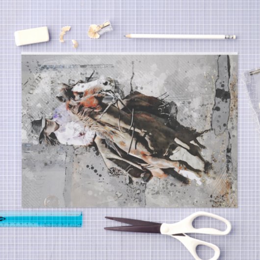 Cowgirl Tissuepapier (Craft)