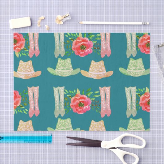 Cowgirl Tissuepapier (Craft)
