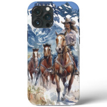 Cowgirl trailblazer telefoonhoesje.