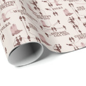 Cowgirl Twee Stap Cadeaupapier (Rol Hoek)