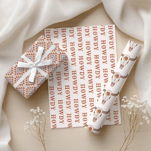 Cowgirl uit de woestijn Laatste Rodeo Inpakpapier  Vel