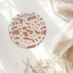 Cowgirl uit de woestijn Laatste Rodeo Papieren bor Bordje<br><div class="desc">Een leuke cowgirl ontwerp met bruine en beige kleuren</div>