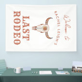 Cowgirl uit de woestijn Laatste Rodeo Welkom Spandoek (Beurs)