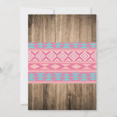 Cowgirl, uitnodiging voor paardendag (Achterkant)