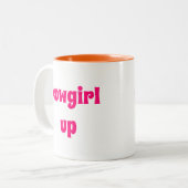 Cowgirl Up Two-Tone Coffee Mok (Voorkant links)