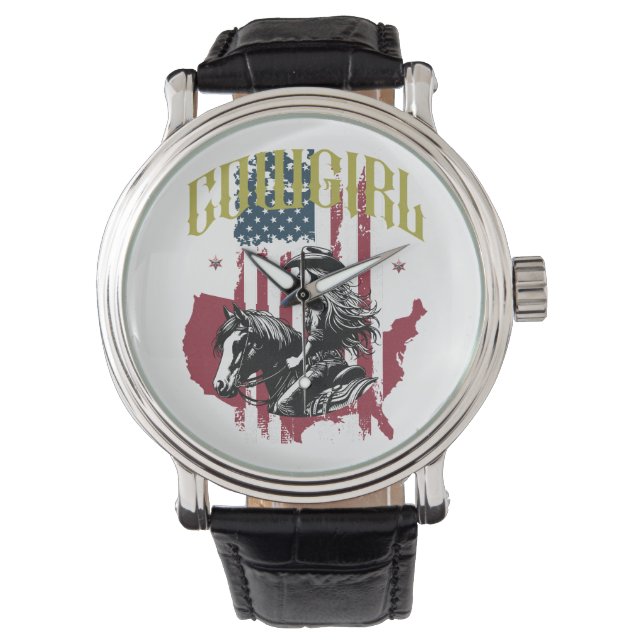 COWGIRL USA HORLOGE (Voorkant)