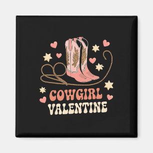 Cowgirl Valentijn Roze Laarzen Y2k Country Meisjes Magneet