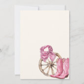 Cowgirl Verjaardag Laarzen & Bogen 30ste Verjaarda Kaart (Achterkant)