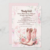 Cowgirl Verjaardag Line Dance Kaart (Voorkant / Achterkant)