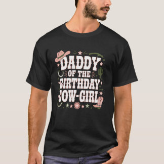 Cowgirl Verjaardag Pa Western Country Rodeo Paardr T-shirt