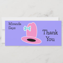 Cowgirl verjaardagsfeestje dank je