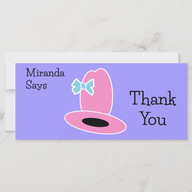 Cowgirl verjaardagsfeestje dank je (Voorkant)