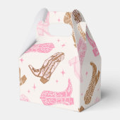 Cowgirl verjaardagsfeestje gunstboxen bedankdoosjes (Achterkant)