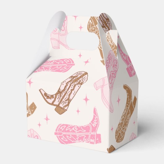 Cowgirl verjaardagsfeestje gunstboxen bedankdoosjes (Achterkant)