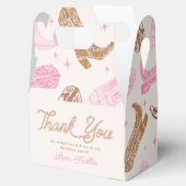 Cowgirl verjaardagsfeestje gunstboxen bedankdoosjes (Geopend)