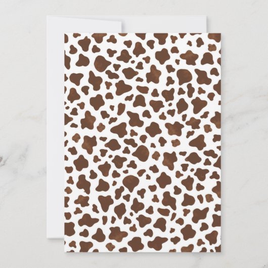 Cowgirl verjaardagsuitnodiging, 2e rodeo uitnodigi kaart (Achterkant)