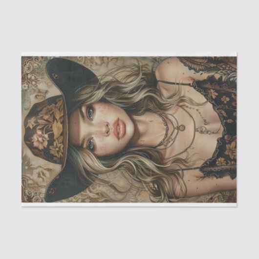 Cowgirl Vibes17 Tissuepapier (Voorkant)