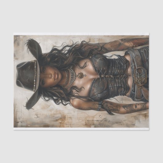 Cowgirl Vibes24 Tissuepapier (Voorkant)