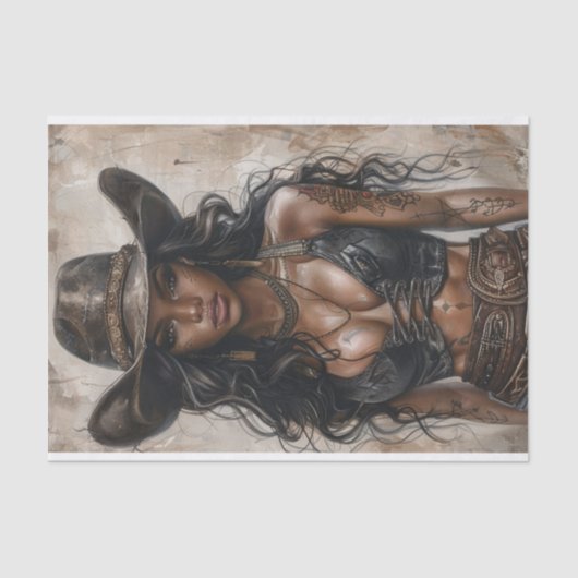 Cowgirl Vibes26 Tissuepapier (Voorkant)