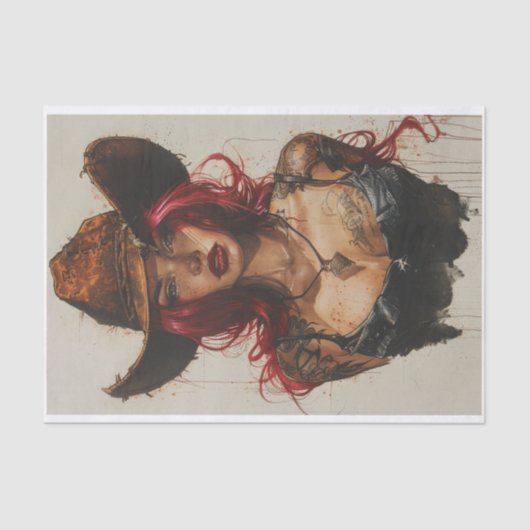 Cowgirl Vibes29 Tissuepapier (Voorkant)